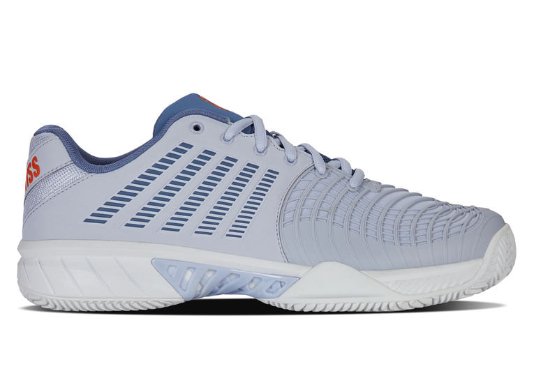 K-Swiss Express light 3 clay tennisschoen arctic ice/infinity/scarlet bis heren