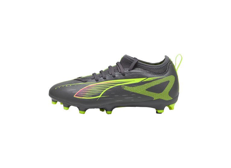 Puma Jr. Ultra 5 Match FG/AG voetbalschoen matte aged silver/geel KIDS