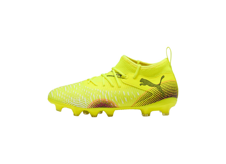Puma Jr. Future 8 match FG/AG voetbalschoen yellow alert/zwart/sun struck KIDS