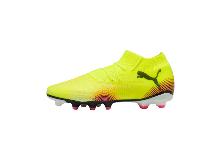 Puma Future 8 Pro FG/AG voetbalschoen Yellow Alert/zwart/sun struck