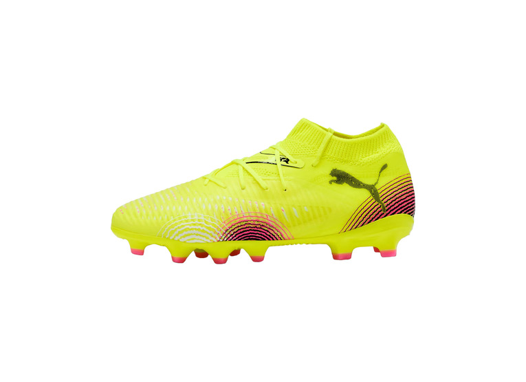 Puma Jr. Future 8 pro FG/AG voetbalschoen yellow alert/zwart/sun struck KIDS