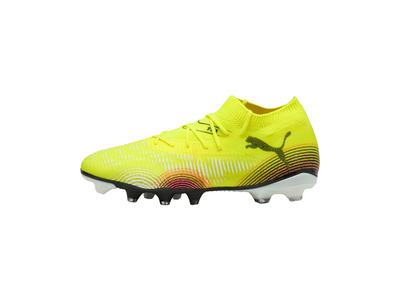 Puma Future 8 Match FG/AG voetbalschoen yellow alert/zwart/sun struck