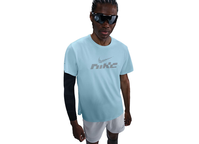 Nike Dri-FIT Miler flash T-shirt blauw heren