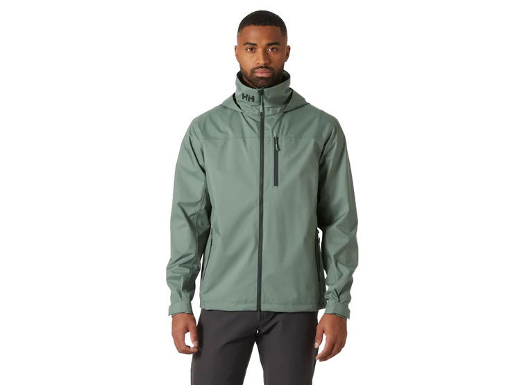 Helly Hansen crew hooded sailing jacket 2.0 grey cactus heren
