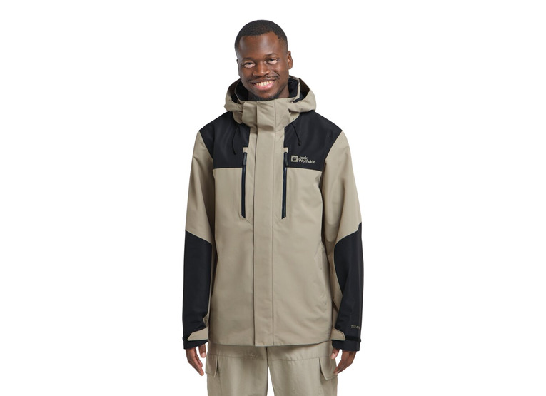 Jack Wolfskin Jasper 2l regenjack stone heren