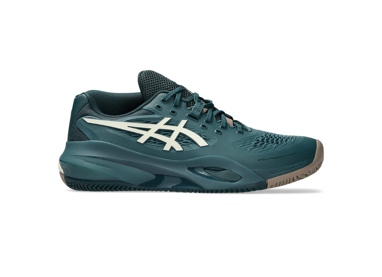 Asics Gel-Resolution X Clay tennisschoen saxon green/birch heren