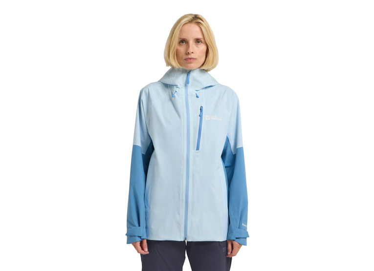 Jack Wolfskin Eagle Peak 2l regenjack ice blue dames