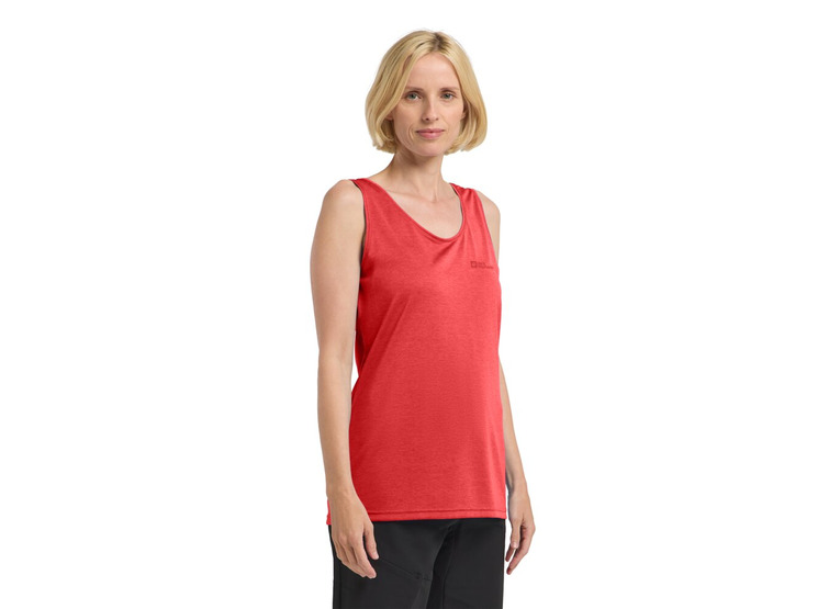 Jack Wolfskin Crosstrail tank vibrant red dames