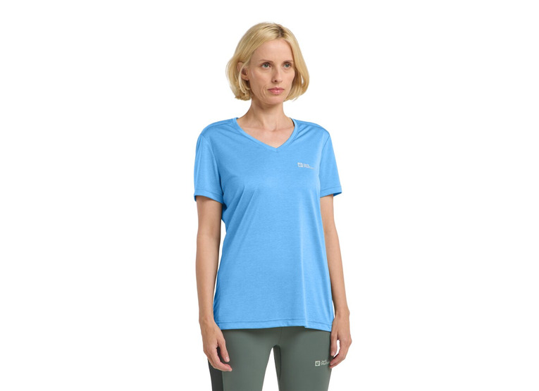 Jack Wolfskin Crosstrail T-shirt mid blue dames