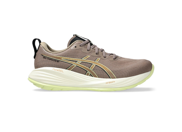 Asics Gel-Cumulus 27 loopschoen taupe grey/zwart heren