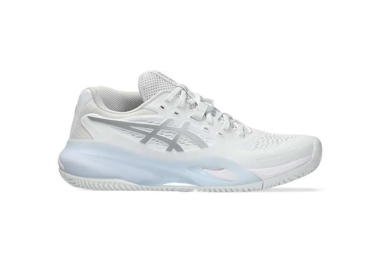 Asics Gel-Resolution X Clay tennisschoen wit/pure silver dames