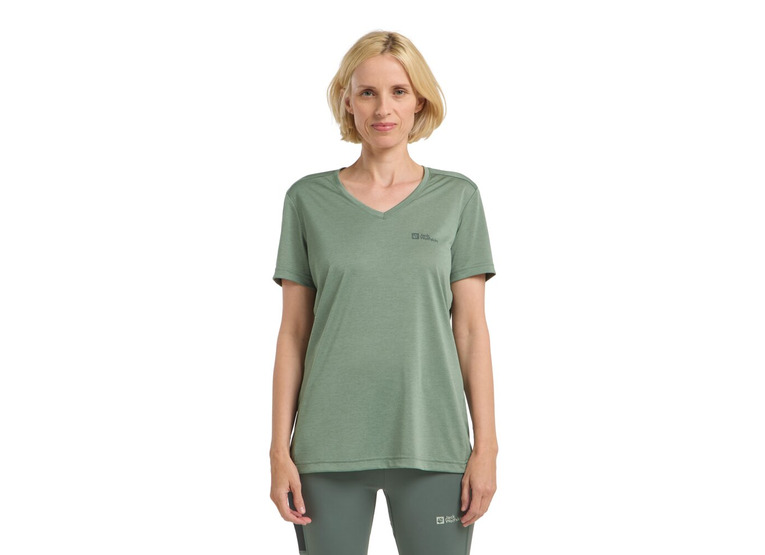 Jack Wolfskin Crosstrail T-shirt eucalyptus dames
