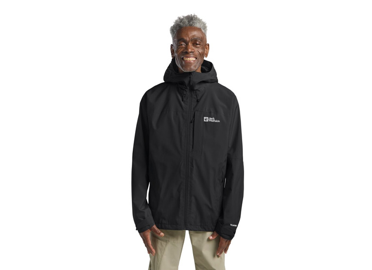 Jack Wolfskin Tempest 2l regenjack zwart heren