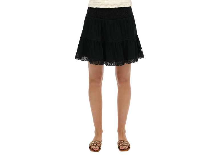Superdry Ibiza minirok zwart dames