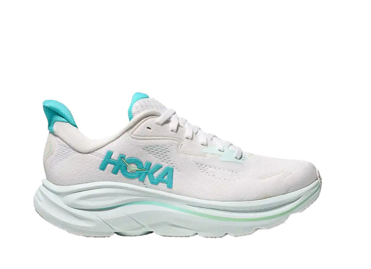 Hoka Clifton 10 loopschoen wit/cielo blue dames