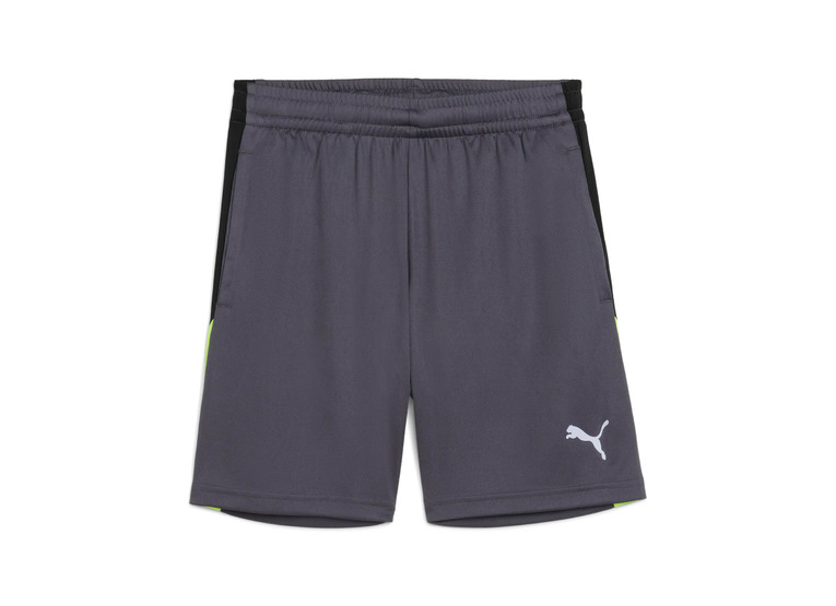 Puma individualFINAL voetbalshort galactic gray/yellow alert KIDS