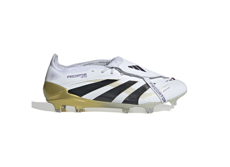 Adidas Predator Elite Fold-Over Tongue FG voetbalschoen wit/zwart/goud