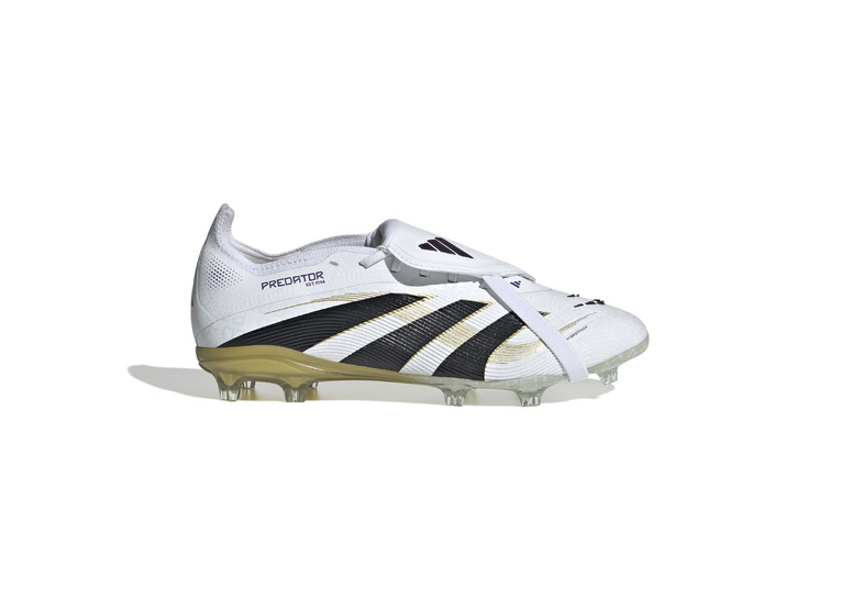 Adidas Predator Elite Fold-Over Tongue FG voetbalschoenen wit/zwart/goud KIDS