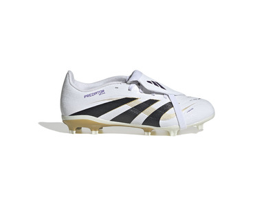 Adidas Predator League Fold-Over Tongue FG/MG voetbalschoen wit/zwart/goud KIDS