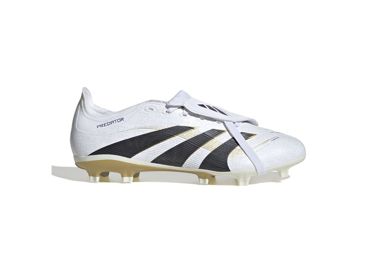 Adidas Predator League Fold-Over Tongue FG/MG voetbalschoen wit/zwart/goud