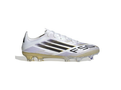 Adidas F50 Pro FG voetbalschoenen wit/zwart/goud