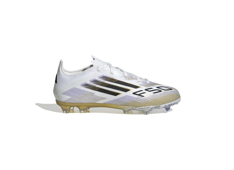 Adidas F50 Elite FG voetbalschoen wit/goud/zwart KIDS