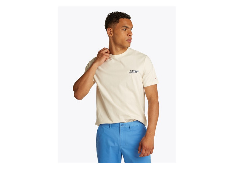 Tommy Hilfiger relaxed fit T-tshirt ivory petal heren