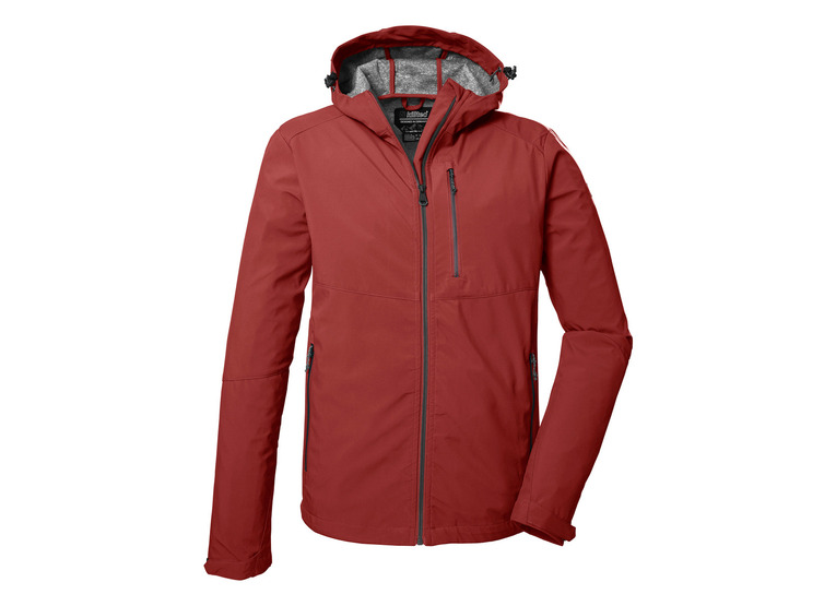Killtec sofshell jas brick red heren