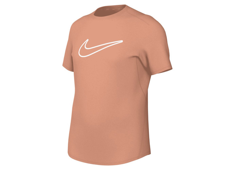 Nike One fitted Dri-FIT T-shirt oranje meisjes