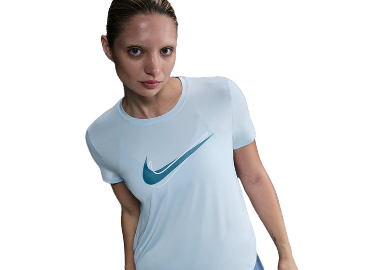 Nike One Swoosh Dri-FIT T-shirt blue tint dames