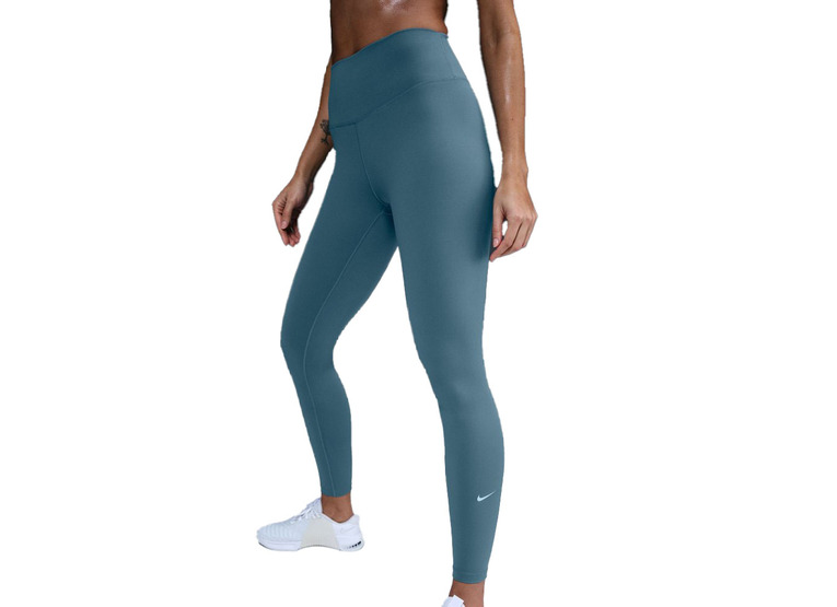 Nike One legging met hoge taille smokey blue dames