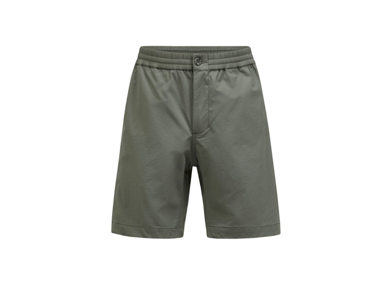 Peak Performance stretch drawstring short pine needle heren