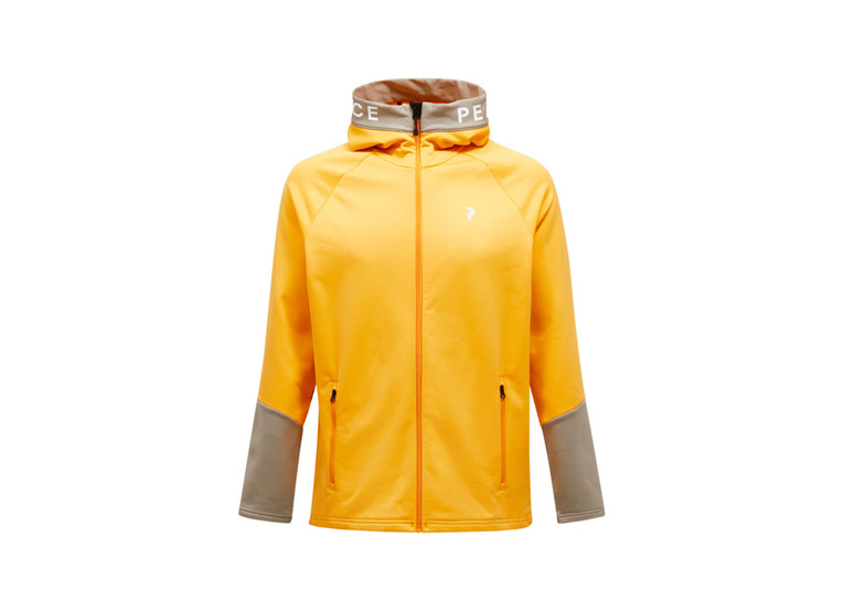 Peak Performance Rider zip hood blazing orange/avid beige heren
