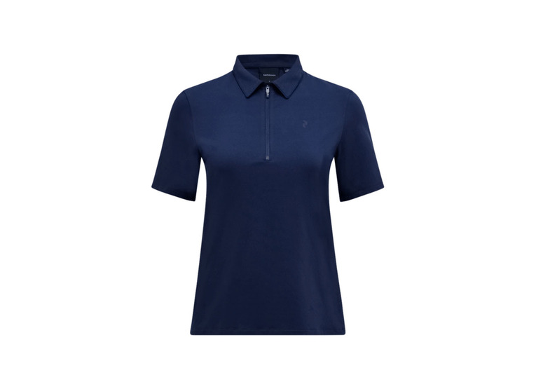 Peak Performance comfort zip polo blue shadow dames