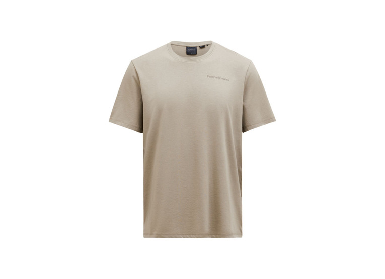 Peak Performance explore logo T-shirt avid beige heren