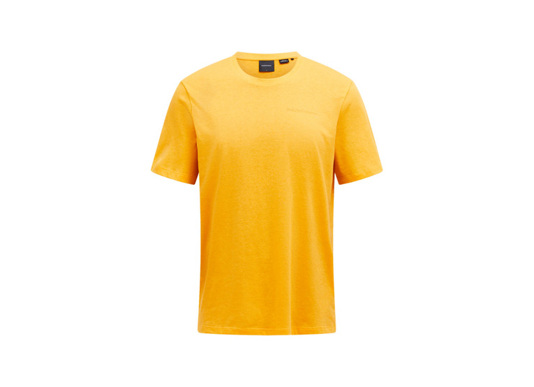 Peak Performance explore logo T-shirt blazing orange heren
