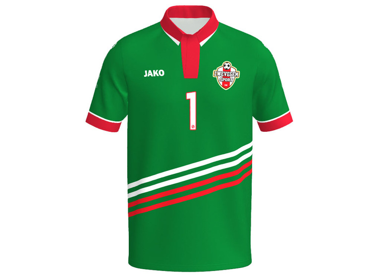 Jako Zwevegem Sport keepersshirt 1ste ploeg groen heren