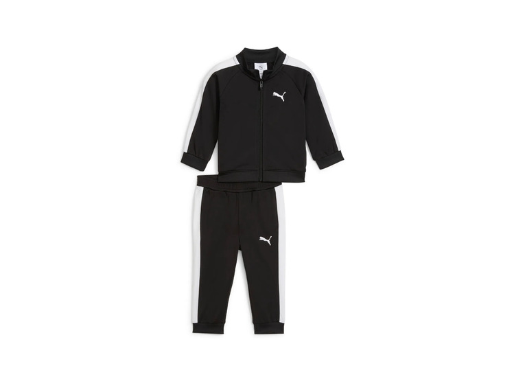 Puma minicats T7 always on trainingspak zwart/wit peuters