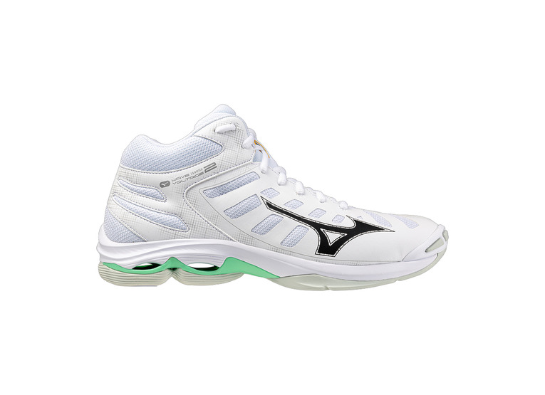 Mizuno Wave Voltage 2 MID volleybalschoen wit/zwart/frozen emerald unisex