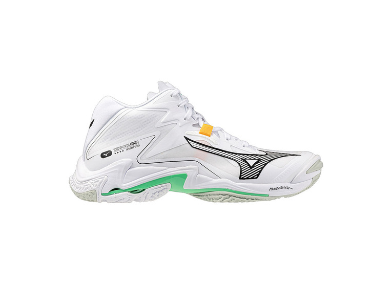 Mizuno Wave Lightning Z8 Mid volleybalschoen wit/zwart/frozen emerald unisex