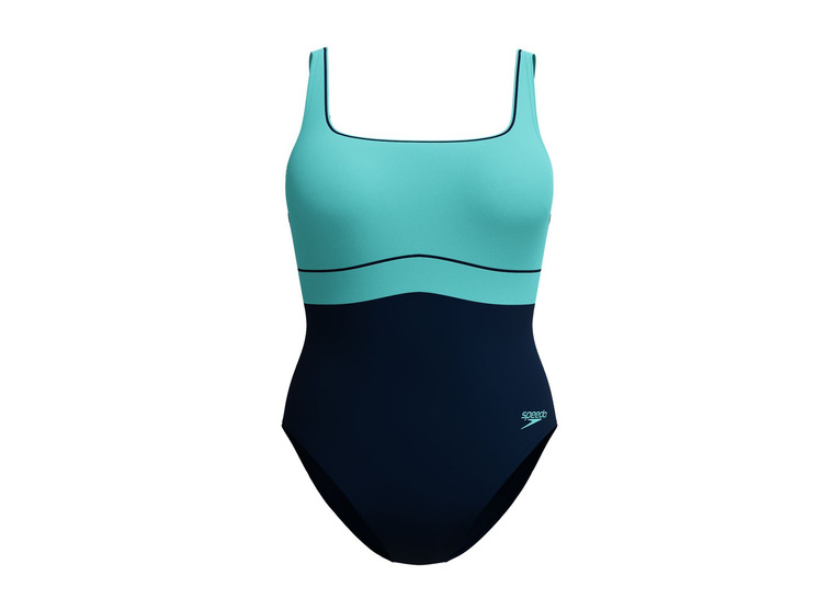 Speedo Eco new contour eclipse badpack navy/blauw dames