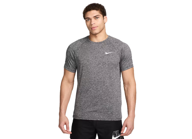 Nike Heathered hydroguard T-shirt grijs heren