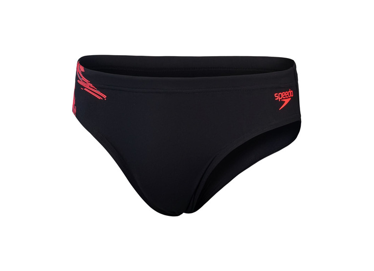 Speedo Eco+ tech panel zwembroek zwart/siren red heren