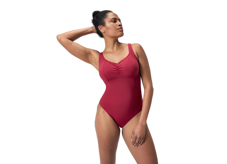 Speedo Eco Aquanite shaping badpak basque red dames