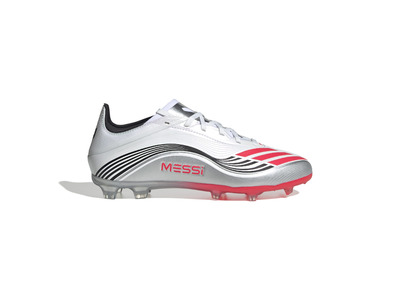 Adidas F50 Messi Elite FG voetbalschoen wit/lucid red/zilver KIDS