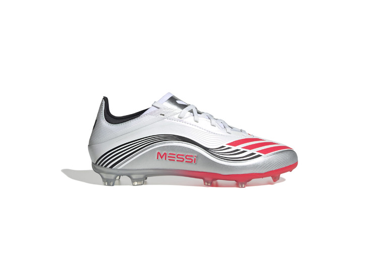 Adidas F50 Messi Elite FG voetbalschoen wit/lucid red/zilver KIDS