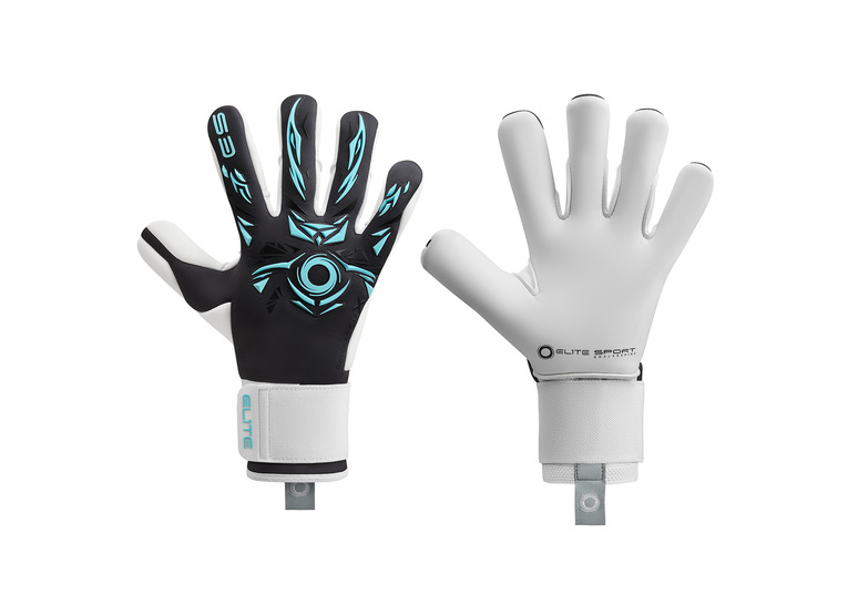 Elite Revolution X GT keepershandschoen zwart/blauw/wit unisex