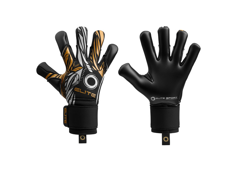 Elite nobra black keepershandschoen zwart/goud unisex