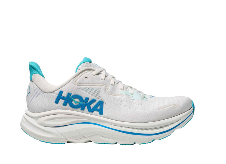 Hoka Clifton 10 loopschoen wit/skyward blue heren