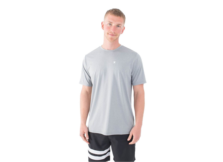 Hurley Everyday hybrid UPF T-shirt black palm heren